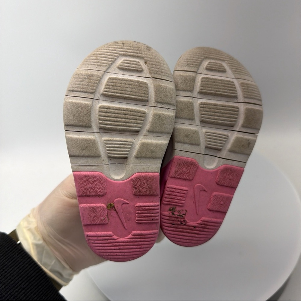 Nike Kids Pink and Cream Sneakers